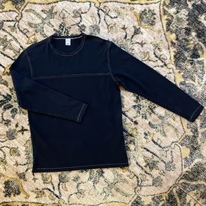 Vintage Old Navy Long Sleeve Crew Neck Long Sleeve in Nave Blue — Size: L